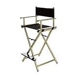Regiestühle Make-up-Artist-Regisseurstuhl mit hohem Aluminiumrahmen, Faltbare Gartenmöbel,...