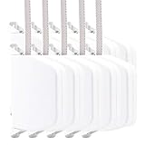 Nobily Aufputz Gurtwickler Rolladen ultraweiß inkl. 5m 10er SET Rolladengurt hellgrau 14mm - sofort...