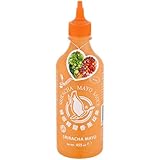 Flying Goose Sriracha Mayoo Sauce - Mayonnaise, leicht scharf, orange Kappe, Würzsauce aus...