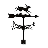 WCEECE Wetterhahn, wetterfahne für Garten Dach Metall Weathervane mit Dachhalterdachgarten...