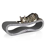 CanadianCat Company | Orbit 2.0 Kratzbrett - Black Edition - betonoptik | Kratzpappe Katzen Lounge...