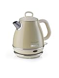 Ariete Vintage Wasserkocher 2868, Retro Elektrischer Wasserkocher mit Kabellosem 360°-Sockel,...