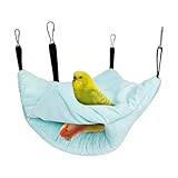 Warmes Vogelbett - 24.0 cm Winterhaus zum Spielen, Schlafen mit Fütterungsversteckfunktion,...