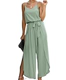 ASOMI Jumpsuit Damen Sommer Lang: Sexy Cocktail Elegant Mode Gürtel Overall Hochzeit Hawaii Urlaub...