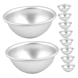 Alipis 10 Stück Teiliges Dome Backform aus Aluminiumlegierung Halbkugel Mousse Dessertform...