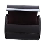 Cabilock PU Krawattenbox mit Magnetverschluss Runder Reise Organizer für Formelle Krawatten und...
