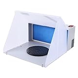 pochcicou Airbrush Absauganlage, 4 m³/min Tragbare Lackierkabine, nur 47 dB, Mini-Absaugsysteme...