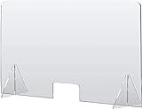 Spuckschutz plexiglas, 4mm(90x60), Plexiglas schutzwand, Spuckschutz thekenaufsatz, Theken,...