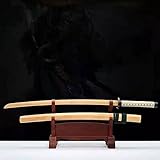 AILEMIY 104 cm langes Trainings-Samurai-Schwert aus Holz,Einteilige,verdickte...