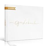 Hyggartn Gästebuch Hochzeit, Gästebuch, Gästebuch Konfirmation, 19 x 24 cm Gästebücher für...