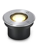lambado® LED Bodenstrahler flach für Aussen IP67 - Wasserdicht & Befahrbar inkl. 5W Strahler...