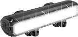 Monkey Home Superhelle LED Fahrradlampe 2600 LUX, Temperaturkontrolle, STVZO Standard, USB...