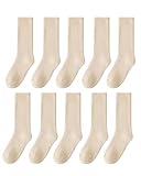 HUVZOR 5 Paar Thermosocken Damen Socken Wintersocken Warme Dicke Gestrickte Stricksocken Gekämmte...