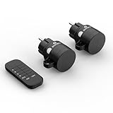 sonero Funksteckdosen mit Fernbedienung Aussen, Outdoor Set, 2300 Watt, 230V, 2 x Steckdose mit...