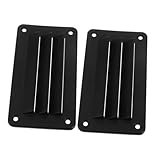 FUNOMOCYA 2 Stück Teiliges Lüftungsfenster aus Robustem Schwarzem Kunststoff Louvered...