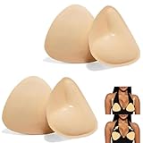 COLEESON 2 Paar Klebe Push up Pads, Monoka Push up Pads, Selbstklebende Nippel Cover für Damen,...