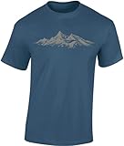 Wander Tshirt Herren : Alpengipfel - Kletter T-Shirt Männer - Geschenk für Wanderfreunde -...