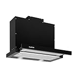 Klarstein Mariana - Flachschirmhaube, EEK C, Umluft & Abluft, LED-Beleuchtung, Drucktasten,...