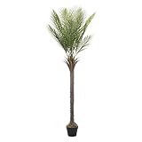ML-Design Künstliche Palme 180 cm, Künstliche Pflanzen groß, Tropische Kunstpalme, Kunstpflanze,...