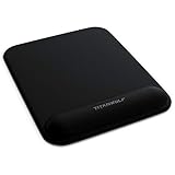 CSL - Großes Mauspad mit Gelkissen 22,5x28cm - Titanwolf Gaming Handgelenkauflage - Mousepad - Gel...