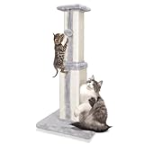 Eukue Kratzbaum Katzen Großer, Katzenkratzbaum 80 cm mit Katzenplattform Oben, Kratzbaum Sisalseil...
