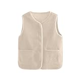 Weste Damen Teddyfleece Jacke Damen Teddy Fleecejacke Kurz Teddy Weste Damen Plüschweste Winter...
