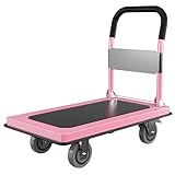 Faltbare Sackkarre, robuster Stahlplattformwagen, kompakter Lieferwagen für Zuhause, Umzug,...