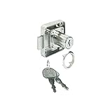 Gedotec Möbelschloss Zylinder Riegel-Schloss Schubladen & Schrank-Türen - H6111 | Kasten-Schloss...