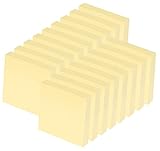 24 Stück Gelb Haftnotizen 76 x 76mm - 2400 Blatt Sticky Notes Selbstklebende Haftnotizzettel...