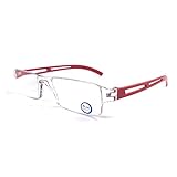 KoKoBin Rahmenlose Lesebrille Sehhilfe mit Blaulichtflilter Anti Blaulicht Lesehilfe für Damen und...