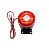 Switian Sicherheitsalarmanlage mit 120dB Blinklicht & Sirene - Elektronischer Lichtalarm für...