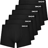 QINCAO Boxershorts Herren 6er Pack Ohne Kratzenden Zettel Männer Unterwäsche Baumwolle(XL)