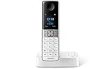 Philips D6351W/38 schnurloses Telefon mit Anrufbeantworter (4,6 cm (1,8 Zoll) Display, HQ Sound,...