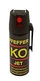 BALLISTOL 24420 Pfeffer-KO Jet 40ml Spray – Verteidigungsspray gegen Tiere – Abwehrspray 5m...