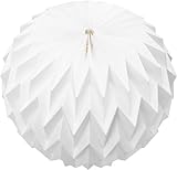 Grillix Origami Design Papier Lampenschirm, Hängeleuchte Papier, Lampen Schirm Rund, Lampenschirm...