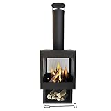 MaxxGarden Apollo Garten Kamin und Feuerstelle - Outdoor Gartenkamin für Terasse, Garten und Balkon...