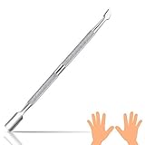 Nagelhautschieber Edelstahl, XCOZU Nagelhautschieber Profi/Nagelschieber/Metallspatel, Cuticle...