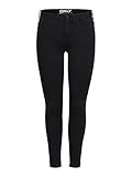 Damen ONLY Skinny Fit Ankle Jeans | Stretch Black Denim Hose | ONLKENDELL Röhrenjeans...