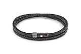 Tommy Hilfiger Jewelry Armband für Herren aus Leder Schwarz - 2790262S