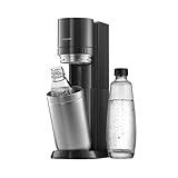 SodaStream Wassersprudler DUO Umsteiger ohne CO2-Zylinder, 1x 1L Glasflasche und 1x 1L...