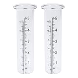 12,7 cm genaue Messung, Haltbarkeit, Glas-Regenmesser, misst für präzise Regenmessung, 2,2 cm...