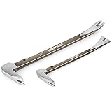 MAXPOWER Brecheisen Set 2-teilig, Nageleisen Nagelschlitze Stemmeisen Brechstange Meißelschaber...