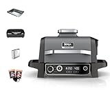 Ninja Woodfire Elektrogrill, Camping-Grill mit Smoker-& Heißluftfritteuse, 7-in-1-Outdoor Grill,...