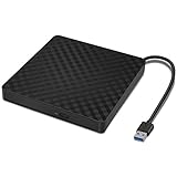 myourvann Externes CD DVD USB3.0 Laufwerk Brenner, Superdrive für Alle Laptops/Desktop Unter...