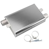 Auspuff Schalldämpfer - Verbesserter Aluminium-Schalldämpfer Autoteile | Verbesserter 24mm...