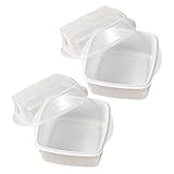 COLLBATH 2 Stück Mikrowellen Dampfgarer aus Bpa Freiem Kunststoff 165X12X10cm mit Transparentem...