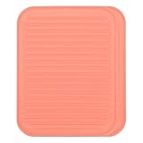 QUARKZMAN 2 Stück Silikon Geschirrtrocknungsmatte 23 x 30 cm Silikon Topflunterlagen Für Heiße...