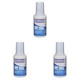 DONAU 7615001-99 Korrekturflüssigkeit mit Pinsel/Korrekturfluid, 20 ml (Packung mit 3)