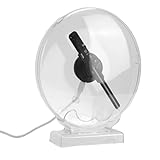 Bewinner 3D-Hologramm-Ventilator mit Bluetooth-Lautsprecher und Fernbedienung, 80 LED-Perlen,...