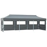 Faltzelt mit 5 Wänden und Stahlrahmen, Pop-Up Partyzelt mit Transparente Fenster für Vermarkten...